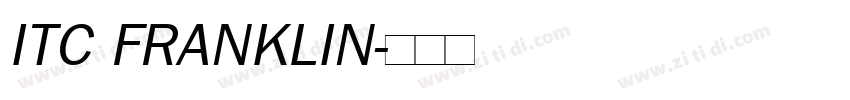 ITC FRANKLIN字体转换